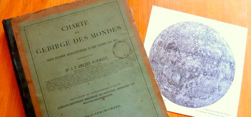 Julius Schmidt, CHARTE DES GEBIRGE DES MONDES, 1878, Βιβλιοθήκη ΕΑΑ
